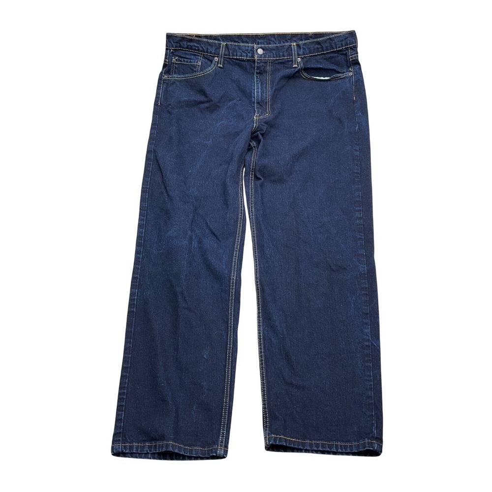 Levis 550 Jeans Women 41W 32L Dark Blue Relaxed Straight Leg Classic Normcore